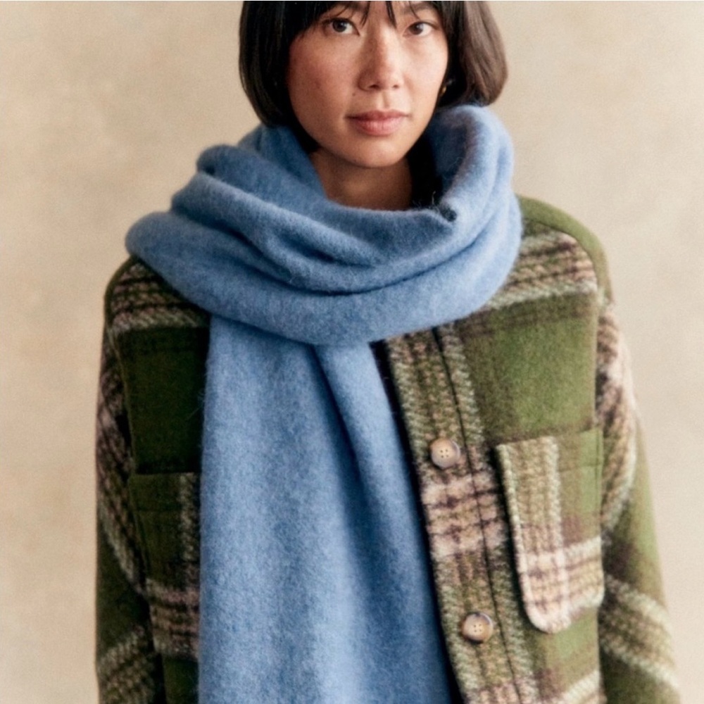 Sézane Marianne Scarf in Blue (NWT)